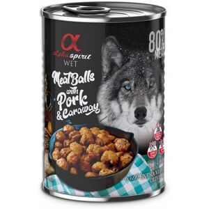 Jedzenie dla psów Alpha Spirit - Klopsiki 6x400g - Kompletny mokry posiłek Jedzenie dla psów Alpha Spirit - Klopsiki 6x400g - Kompletny mokry posiłek