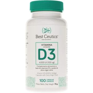 Best Ceutics Vitamin D3 4000 IU 100 Capsules - Bone & Immune Support Best Ceutics Vitamin D3 4000 IU 100 Capsules - Bone & Immune Support