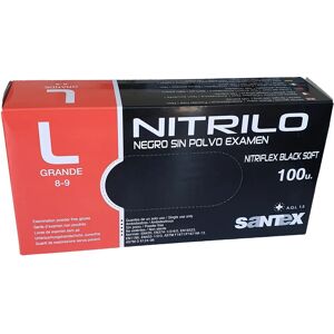 Santex Nitriflex Pack Souple Noir L - Gants d'examen, Sans Poudre, Sans Latex - Publicité Santex Nitriflex Pack Souple Noir L - Gants d'examen, Sans Poudre, Sans Latex - Publicité