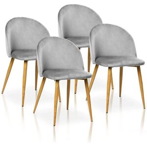 La Silla Española - Modèle Pedraza - Chaise Vintage Velours - Lot de 4 - Publicité La Silla Española - Modèle Pedraza - Chaise Vintage Velours - Lot de 4 - Publicité