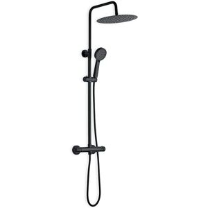 Ensemble de douche extensible noir DP Tahoe avec robinet thermostatique - Publicité Ensemble de douche extensible noir DP Tahoe avec robinet thermostatique - Publicité