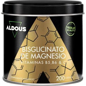 Aldous Bisglicinato de Magnesio - 200 cápsulas - Suplemento alimenticio Aldous Bisglicinato de Magnesio - 200 cápsulas - Suplemento alimenticio