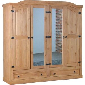 Møbel24 New Mexico Kleiderschrank - 2 Spiegeltüren, 2 Füllungstüren, 2 Schubladen Møbel24 New Mexico Kleiderschrank - 2 Spiegeltüren, 2 Füllungstüren, 2 Schubladen