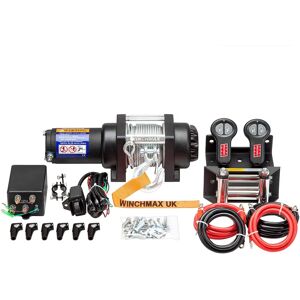 WINCHMAX 3000lb 24V Military Winch - Wire Rope & Remote WINCHMAX 3000lb 24V Military Winch - Wire Rope & Remote