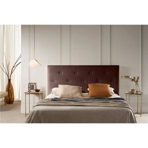 Moonia - Cabecero tapizado Victoria - 145x115cm - Marrón - Cabecero Moonia - Cabecero tapizado Victoria - 145x115cm - Marrón - Cabecero