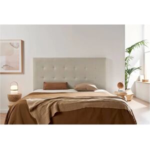 Cabecero tapizado beige Moonia - Encabezado Cabecero tapizado beige Moonia - Encabezado