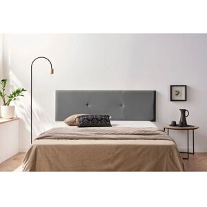 Moonia - Cabecero Tapizado 160x50cm Gris Oscuro - Cabecero Moonia - Cabecero Tapizado 160x50cm Gris Oscuro - Cabecero