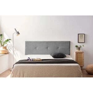 Moonia Napoli Kopfteil - Gesteppt, Knopf-Details, 145x50x5 cm - Grau Moonia Napoli Kopfteil - Gesteppt, Knopf-Details, 145x50x5 cm - Grau