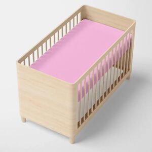 Happy Friday - Fitted sheet Basic - Roze - 70x140 cm - Bed sheet Happy Friday - Fitted sheet Basic - Roze - 70x140 cm - Bed sheet