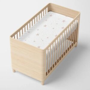 HappyFriday - Little Star - Roze - 70x140 - Fitted sheet HappyFriday - Little Star - Roze - 70x140 - Fitted sheet