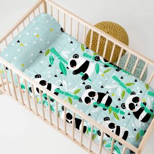 HappyFriday Panda Garden Blau Bed Cover - Wieg HappyFriday Panda Garden Blau Bed Cover - Wieg