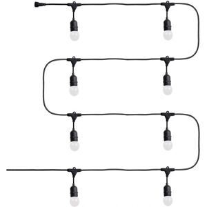 LEDKIA - Kit Ghirlanda Esterno - 5.5m Nero con 8 Lampadine LED G45 Colorate LEDKIA - Kit Ghirlanda Esterno - 5.5m Nero con 8 Lampadine LED G45 Colorate