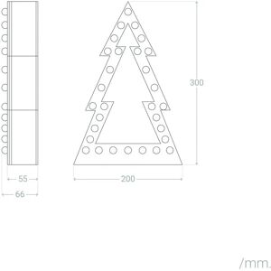 LEDKIA Batteriebetriebener LED Weihnachtsbaum - 300x65x200 mm - Innenraumdeko LEDKIA Batteriebetriebener LED Weihnachtsbaum - 300x65x200 mm - Innenraumdeko