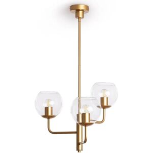 LEDKIA - Metall-Glas Pendelleuchte 3 Glühbirnen - Innenbereich LEDKIA - Metall-Glas Pendelleuchte 3 Glühbirnen - Innenbereich