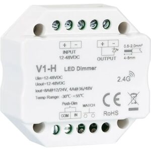 Dimmer LED RF 12/48V per Strisce LED Monocromatiche - Controllo Wireless Dimmer LED RF 12/48V per Strisce LED Monocromatiche - Controllo Wireless