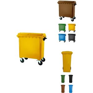 Jardin202 Contenedor Amarillo de Reciclaje - 1100L Jardin202 Contenedor Amarillo de Reciclaje - 1100L
