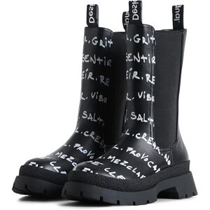 Desigual Botines Chelsea de Alta Letra Negra - ankle boots Desigual Botines Chelsea de Alta Letra Negra - ankle boots