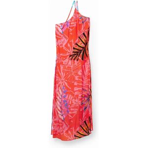 Desigual Kawai Oranje Asymmetrische Maxi Jurk - jurk Desigual Kawai Oranje Asymmetrische Maxi Jurk - jurk