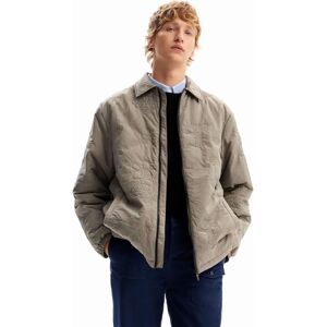 Desigual Luźny szary płaszcz - Płaszcz Desigual Luźny szary płaszcz - Płaszcz