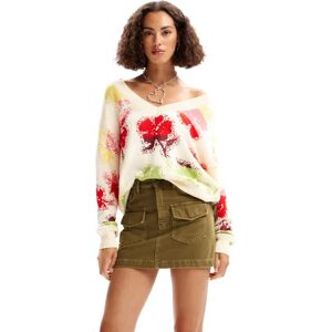 Desigual Join Oversized Blumen Pullover - Pullover Desigual Join Oversized Blumen Pullover - Pullover