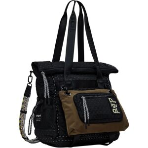 Desigual Dames Polyester Rugzak - Zwart - Unisex - Rugzak Desigual Dames Polyester Rugzak - Zwart - Unisex - Rugzak