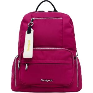 Desigual Donker Roze Nylon Rugzak - Rugzakken Desigual Donker Roze Nylon Rugzak - Rugzakken