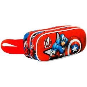 Étui Double Capitain America Gravity 3D - Trousse - Publicité Étui Double Capitain America Gravity 3D - Trousse - Publicité