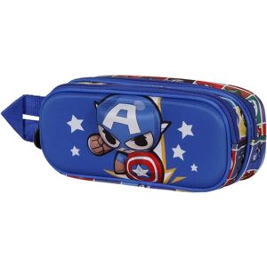Étui Karactermania Capitaine America Double 3D Bleu - Publicité Étui Karactermania Capitaine America Double 3D Bleu - Publicité