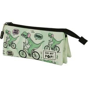 Oh My Pop! Dinorrr Triple Fan 2.0 Pencil Case - Rectangular Oh My Pop! Dinorrr Triple Fan 2.0 Pencil Case - Rectangular