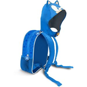 KARACTERMANIA Sonic The Hedgehog Sega Classic Blue Backpack with Hood KARACTERMANIA Sonic The Hedgehog Sega Classic Blue Backpack with Hood