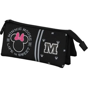 Trousse triple Minnie Mouse Symbole Argent - Étui - Publicité Trousse triple Minnie Mouse Symbole Argent - Étui - Publicité