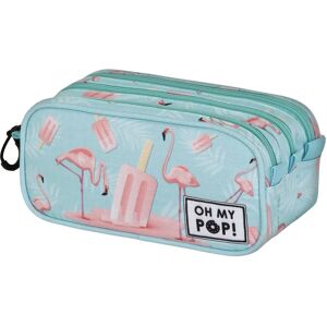 Skolpennfodral Flamingo Turkos Oh My Pop! Trick - skolprodukt Skolpennfodral Flamingo Turkos Oh My Pop! Trick - skolprodukt