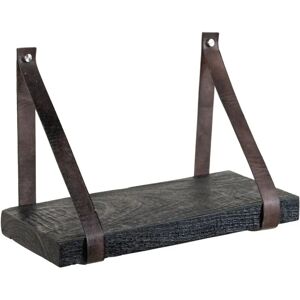 Bigbuy Home Étagères - 40 x 18 x 28 cm Noir Cuir Bois Bigbuy Home Étagères - 40 x 18 x 28 cm Noir Cuir Bois