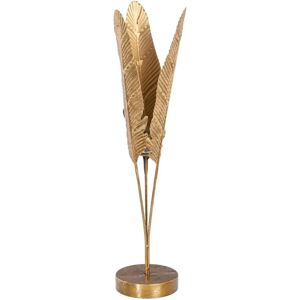 Bigbuy Home Candleholder - 15x15x58cm - Gold Metal Crystal Bigbuy Home Candleholder - 15x15x58cm - Gold Metal Crystal