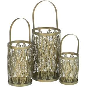 Bigbuy Home Lantern Candleholder Golden Metal 13 x 13 x 23 cm - Lantern Candleholder Bigbuy Home Lantern Candleholder Golden Metal 13 x 13 x 23 cm - Lantern Candleholder