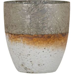 Bigbuy Home 16x16x15 cm Crystal Grey White Candleholder Bigbuy Home 16x16x15 cm Crystal Grey White Candleholder