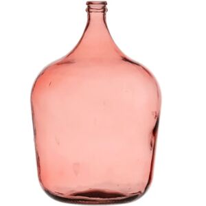 Bigbuy Home Contenitore Decorativo - Vetro riciclato rosa Bigbuy Home Contenitore Decorativo - Vetro riciclato rosa