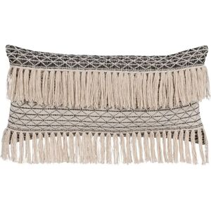 Bigbuy Home Cojín Algodón Beige y Negro - 30x60cm - Cojín Decorativo Bigbuy Home Cojín Algodón Beige y Negro - 30x60cm - Cojín Decorativo