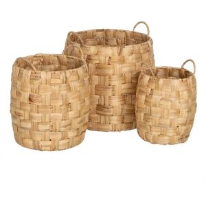 Juego de Cestos BigBuy Home - Beige - 3 Unidades Juego de Cestos BigBuy Home - Beige - 3 Unidades
