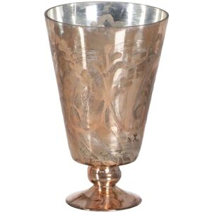 BigBuy Home Dekorativ Blumen-Vinglas Kupfer - Dekorativ Blumen-Vinglas 16 x 16 x 25 cm BigBuy Home Dekorativ Blumen-Vinglas Kupfer - Dekorativ Blumen-Vinglas 16 x 16 x 25 cm