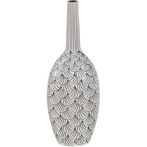 BigBuy Home Black White Vase - 23.5x13.5x60 cm BigBuy Home Black White Vase - 23.5x13.5x60 cm