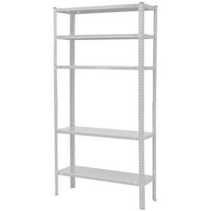 Cofan 180x90x30 White Metal Shelving - 5 Adjustable Shelves Cofan 180x90x30 White Metal Shelving - 5 Adjustable Shelves