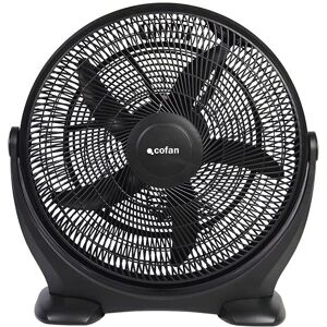 Ventilatore da terra Cofan Toledano - 3 velocità 90W nero Ventilatore da terra Cofan Toledano - 3 velocità 90W nero