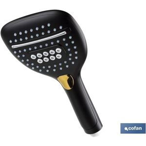 Cofan Marmara Schwarzer Mattschwarzer Duschkopf mit 3 Funktionen Cofan Marmara Schwarzer Mattschwarzer Duschkopf mit 3 Funktionen