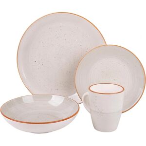 Zestaw Naczyń Ceramicznych Cofan Beżowy - 16 Sztuk Zestaw Naczyń Ceramicznych Cofan Beżowy - 16 Sztuk