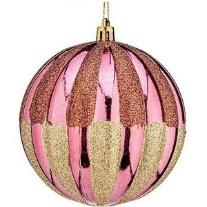 Krist+ Palline di Natale Rosa e Oro - Natale 10cm 6 Unità Krist+ Palline di Natale Rosa e Oro - Natale 10cm 6 Unità