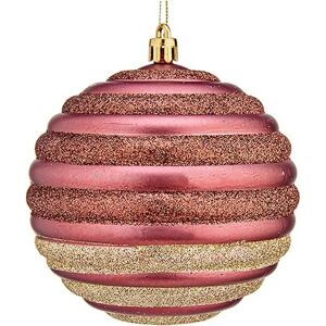 Krist+ Palla di Natale Rosa Ø 10 cm - Natale Krist+ Palla di Natale Rosa Ø 10 cm - Natale