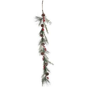 Krist+ Christmas garland Branch Brown Red Green - Christmas garland Krist+ Christmas garland Branch Brown Red Green - Christmas garland