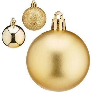 Krist+ Model K1912484 Gouden Plastic Kerstbal - Kerstmis Krist+ Model K1912484 Gouden Plastic Kerstbal - Kerstmis