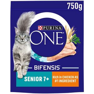 Purina ONE Senior Chicken & Whole Grains Dry Cat Food - 750g Purina ONE Senior Chicken & Whole Grains Dry Cat Food - 750g